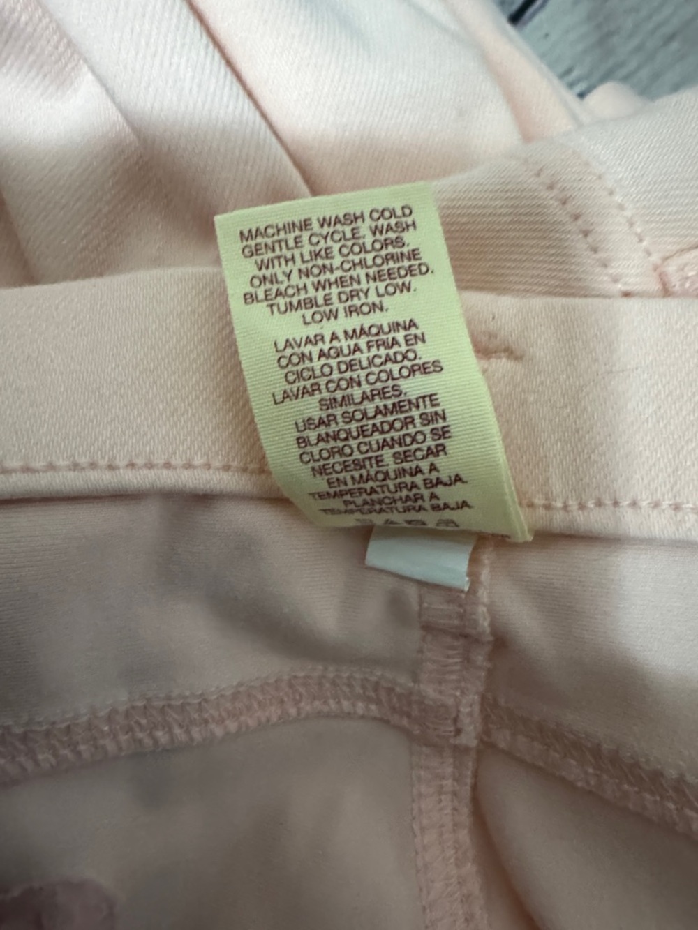 NWOT Faded Glory (20) Women’s Pink Pull-On Stretch Capri Jean Look Back Pockets - Picture 8 of 8